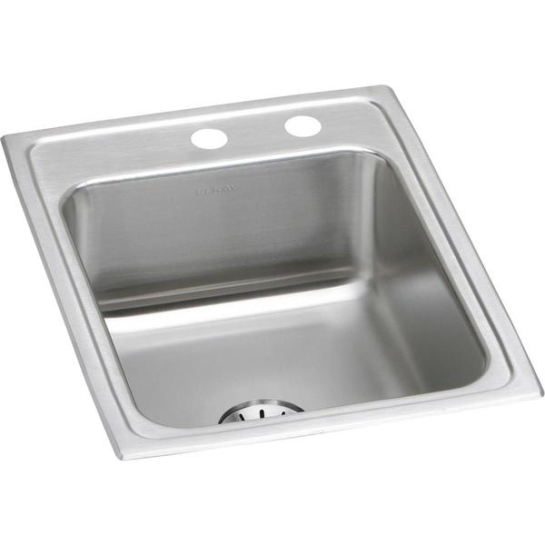 Elkay Classic SS 17"x22"x7-5/8", Single Bowl Drop-in Sink with Perfect Drain LR1722PDMR2